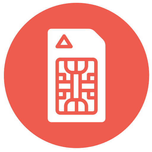 Sim card Generic color fill icon