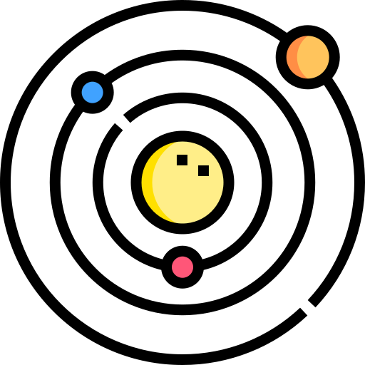 太陽系 Detailed Straight Lineal color icon