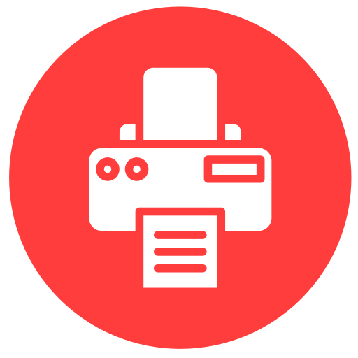 Printer Generic color fill icon