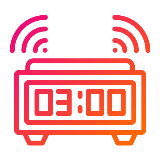 Digital alarm clock Generic gradient outline icon