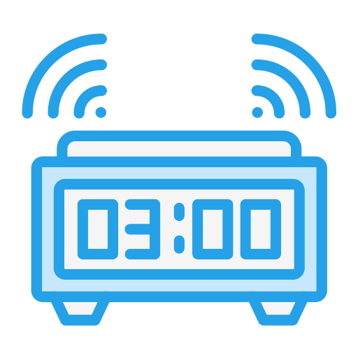 reloj despertador digital Generic color lineal-color icono