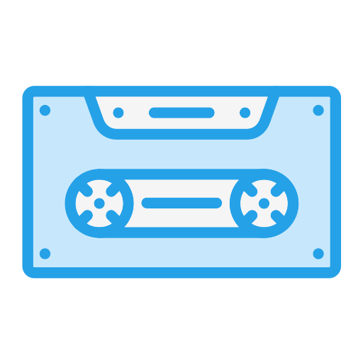 cassette Generic color lineal-color Icône