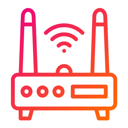 router de wifi Generic gradient outline icono