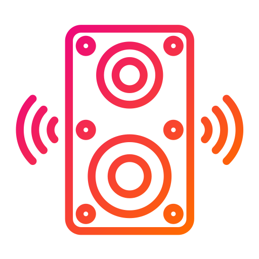 Speaker Generic gradient outline icon