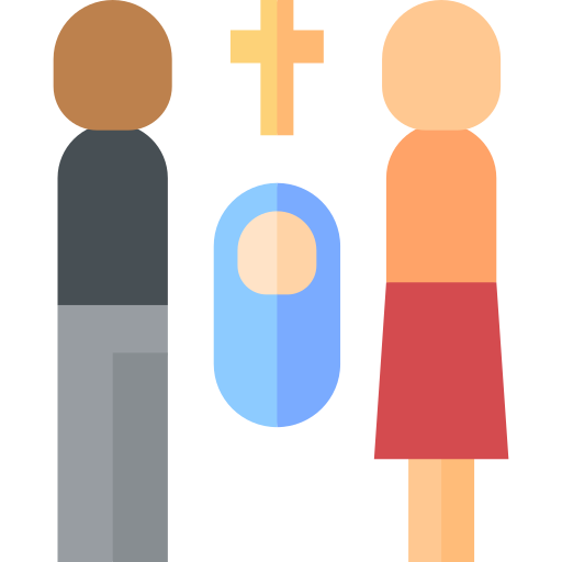 Baptism Basic Straight Flat icon