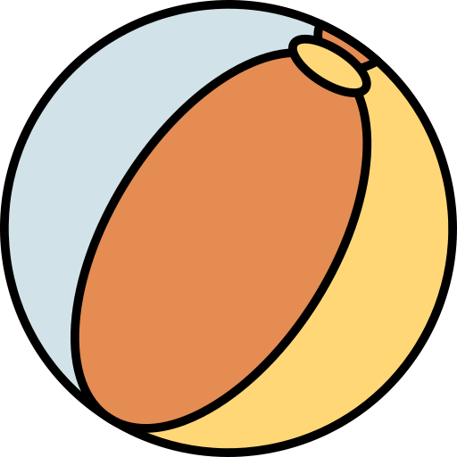 Пляжный мяч Generic color lineal-color иконка