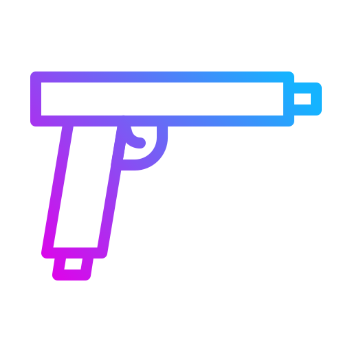 pistool Generic gradient outline icoon