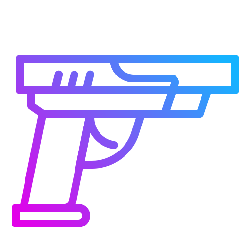 pistolet Generic gradient outline ikona