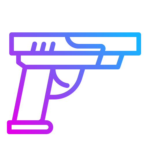 Gun Generic gradient outline icon