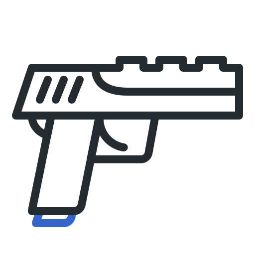 pistola Generic color outline icono