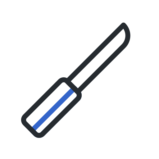 coltello Generic color outline icona