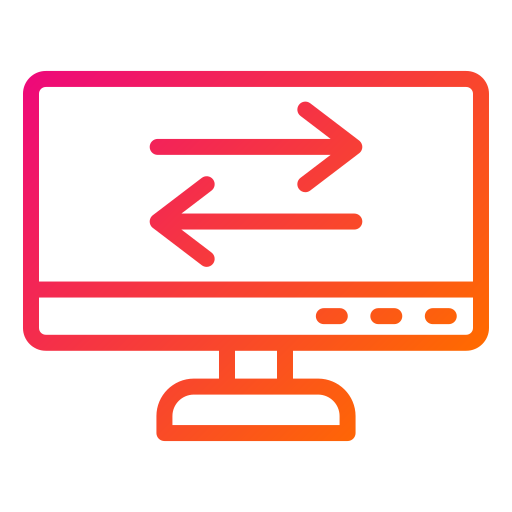 transferencia de datos Generic gradient outline icono