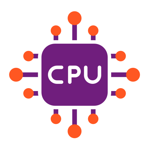 cpu Generic color fill icoon