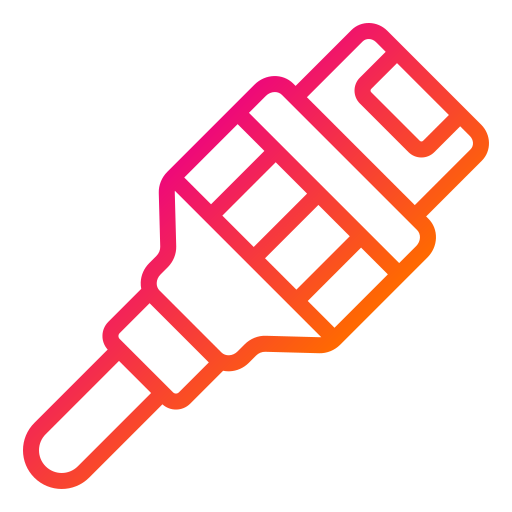 rj45 Generic gradient outline ikona