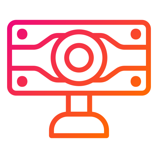 webcam Generic gradient outline icona