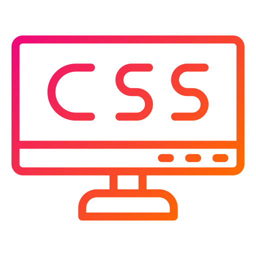 css Generic gradient outline icon