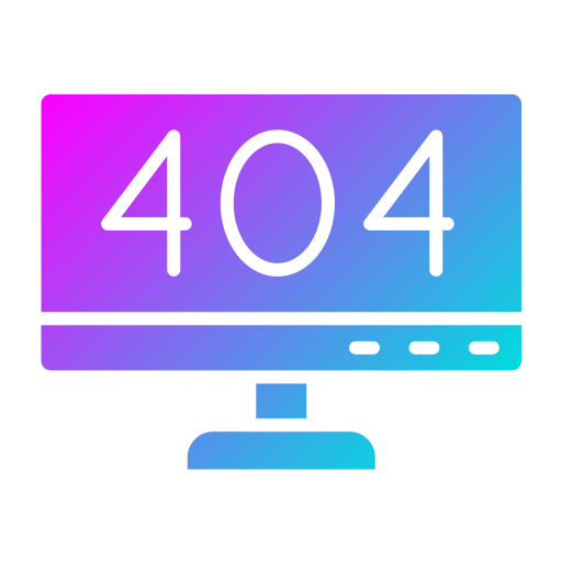 Ошибка 404 Generic gradient fill иконка