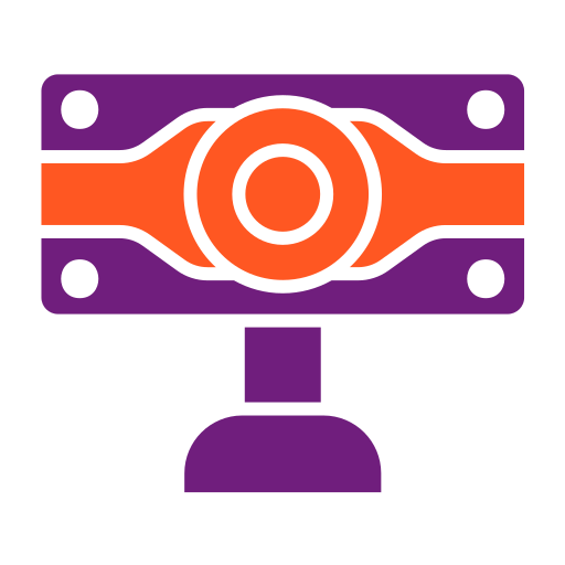cámara web Generic color fill icono