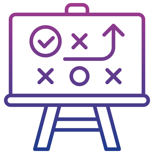 strategia Generic gradient outline icona