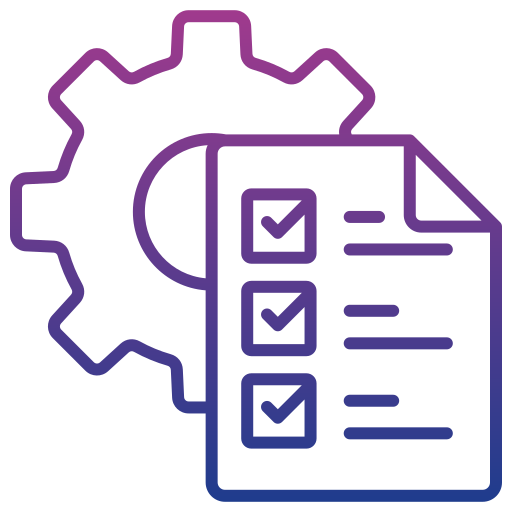 project management Generic gradient outline Icône