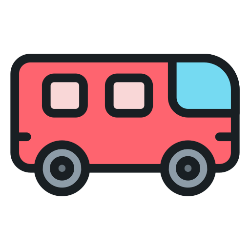 バス Generic color lineal-color icon