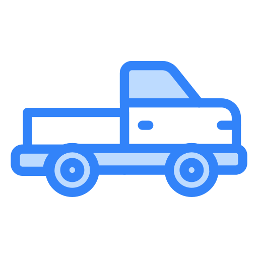 Pickup truck Generic color lineal-color icon