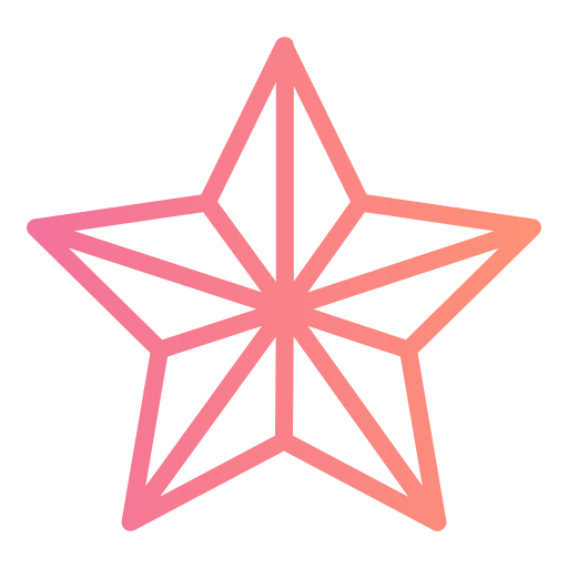 Звезда Generic gradient outline иконка