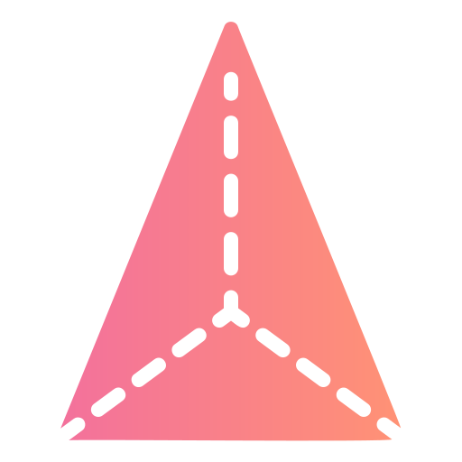 triangular Generic gradient fill icono