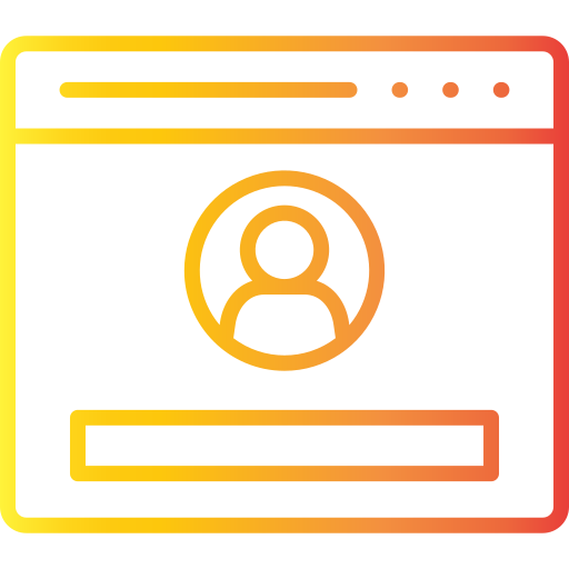 Log in Generic gradient outline icon