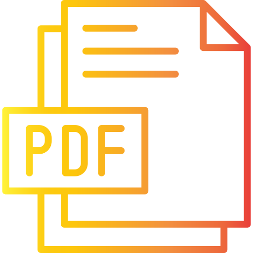 pdf Generic gradient outline icono
