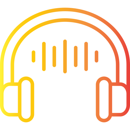 Audio headset Generic gradient outline icon