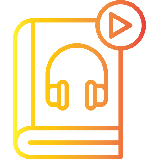 Audiobook Generic gradient outline icon