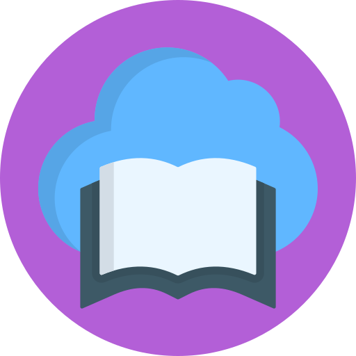 biblioteca en la nube Generic color fill icono