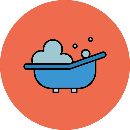 Baby tub Generic color lineal-color icon