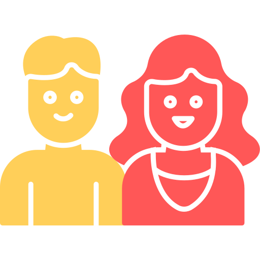 Couple Generic color fill icon