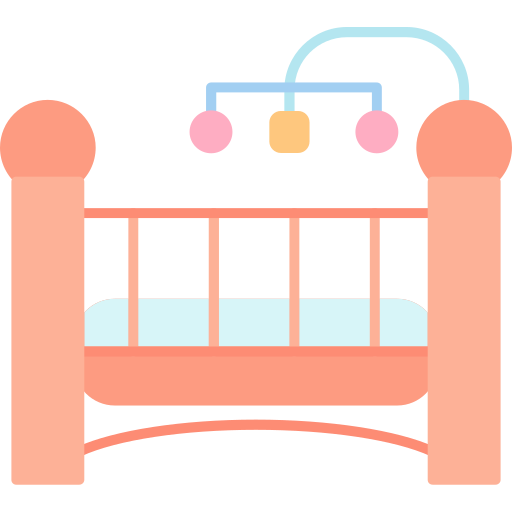 Baby crib Generic color fill icon
