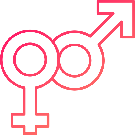 Gender Generic gradient outline icon