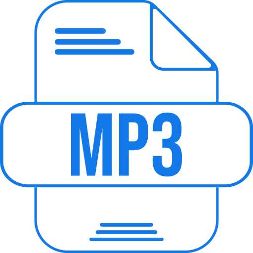 Mp3 Generic color outline icon