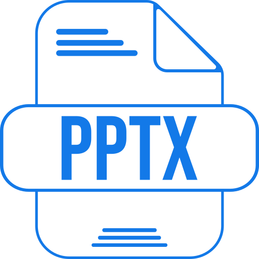 pptx Generic color outline Icône