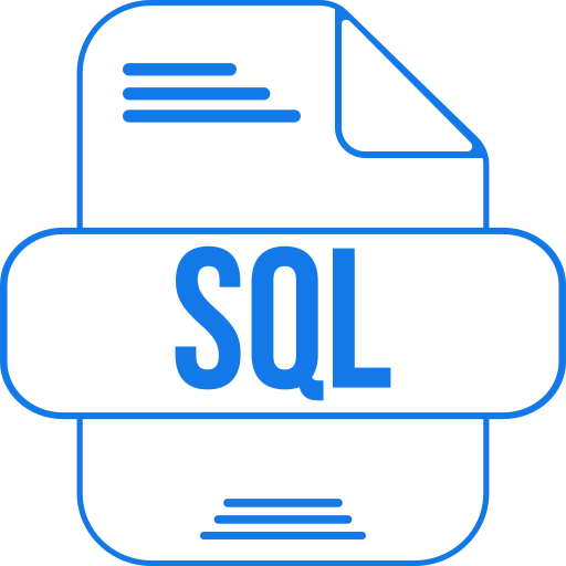 Sql Generic color outline icon