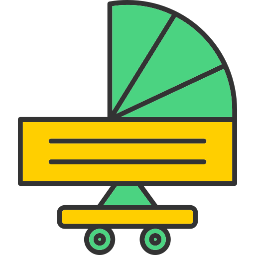 kinderwagen Generic color lineal-color icon
