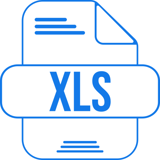 xls Generic color outline ikona