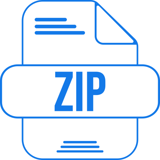 Zip Generic color outline icon