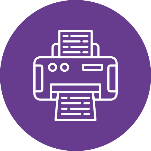 Printer Generic color fill icon