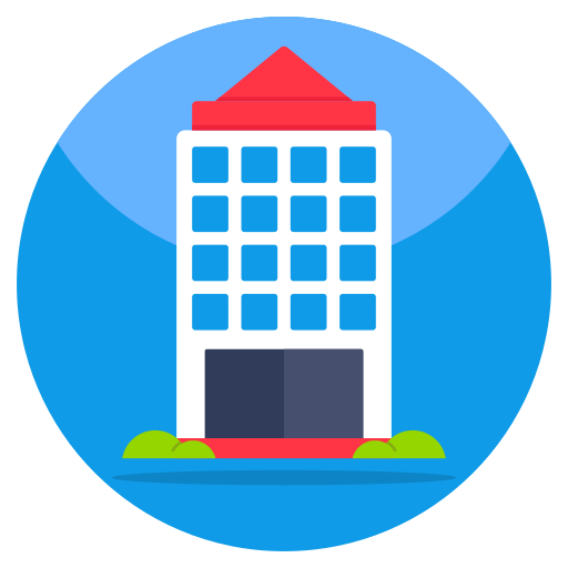 Commercial building Generic color fill icon