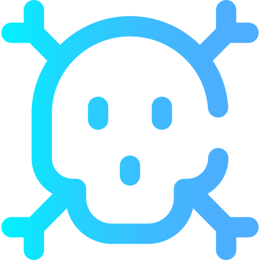 Skull Super Basic Omission Gradient icon