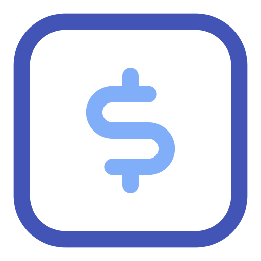 signo de dólar Generic color outline icono