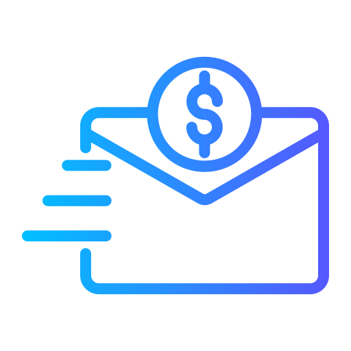 Send money Generic gradient outline icon