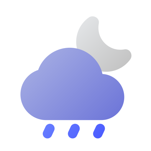 雨の夜 Generic gradient fill icon