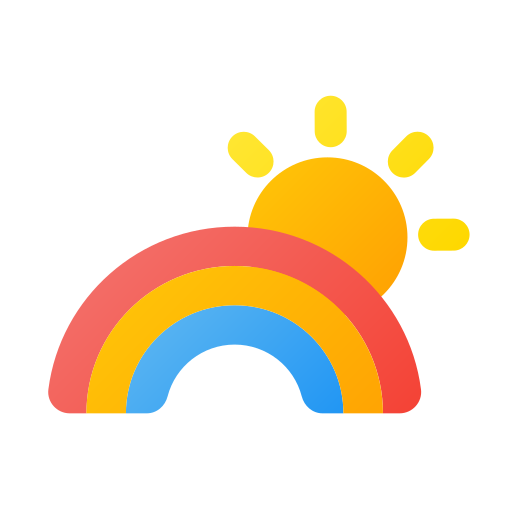 arcobaleno Generic gradient fill icona